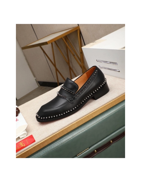 Christian Louboutin leather shoes 076,Oxfords,Christian Louboutin Sneakers,Luxury Shoes
