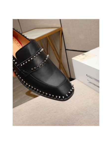 Christian Louboutin leather shoes 076,Oxfords,Christian Louboutin Sneakers,Luxury Shoes