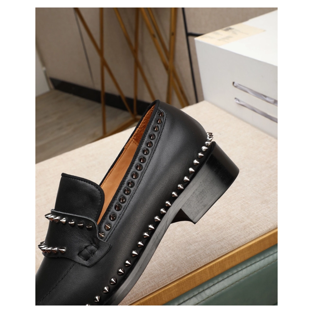 Christian Louboutin leather shoes 076,Oxfords,Christian Louboutin Sneakers,Luxury Shoes
