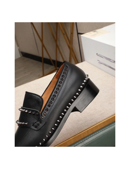Christian Louboutin leather shoes 076,Oxfords,Christian Louboutin Sneakers,Luxury Shoes