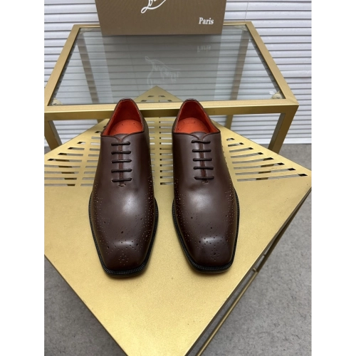 Christian Louboutin leather shoes 084,Oxfords,Christian Louboutin Sneakers,Luxury Shoes