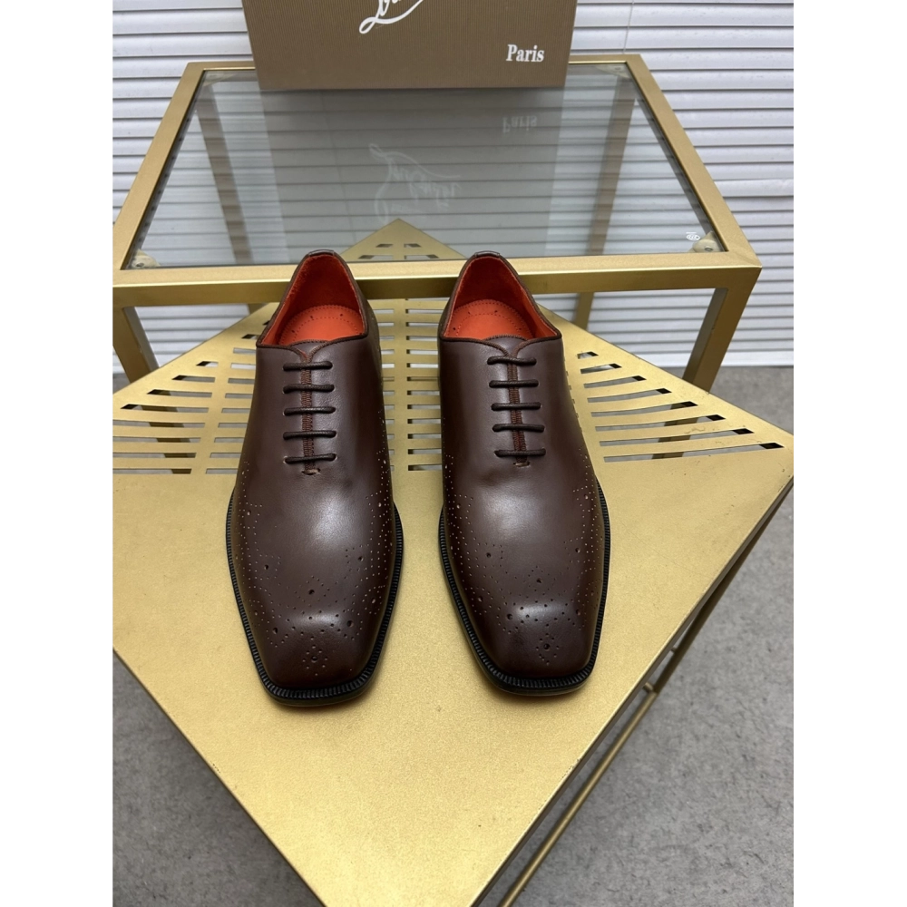 Christian Louboutin leather shoes 084,Oxfords,Christian Louboutin Sneakers,Luxury Shoes