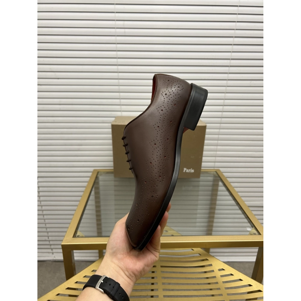 Christian Louboutin leather shoes 084,Oxfords,Christian Louboutin Sneakers,Luxury Shoes