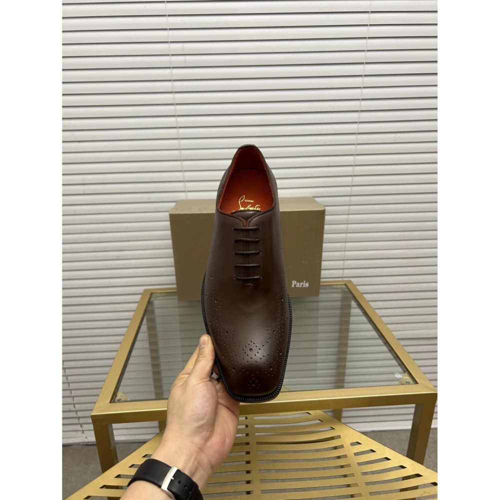 Christian Louboutin leather shoes 084,Oxfords,Christian Louboutin Sneakers,Luxury Shoes