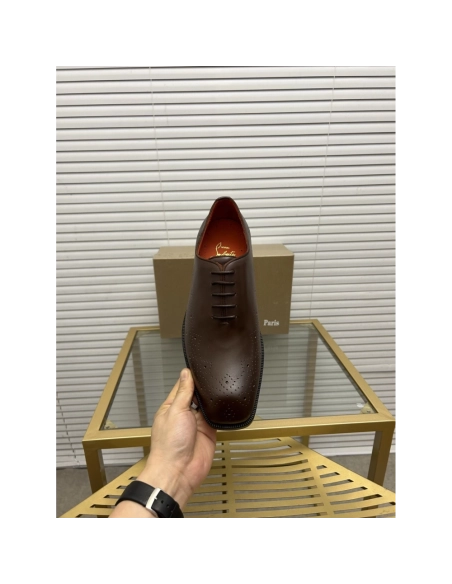 Christian Louboutin leather shoes 084,Oxfords,Christian Louboutin Sneakers,Luxury Shoes