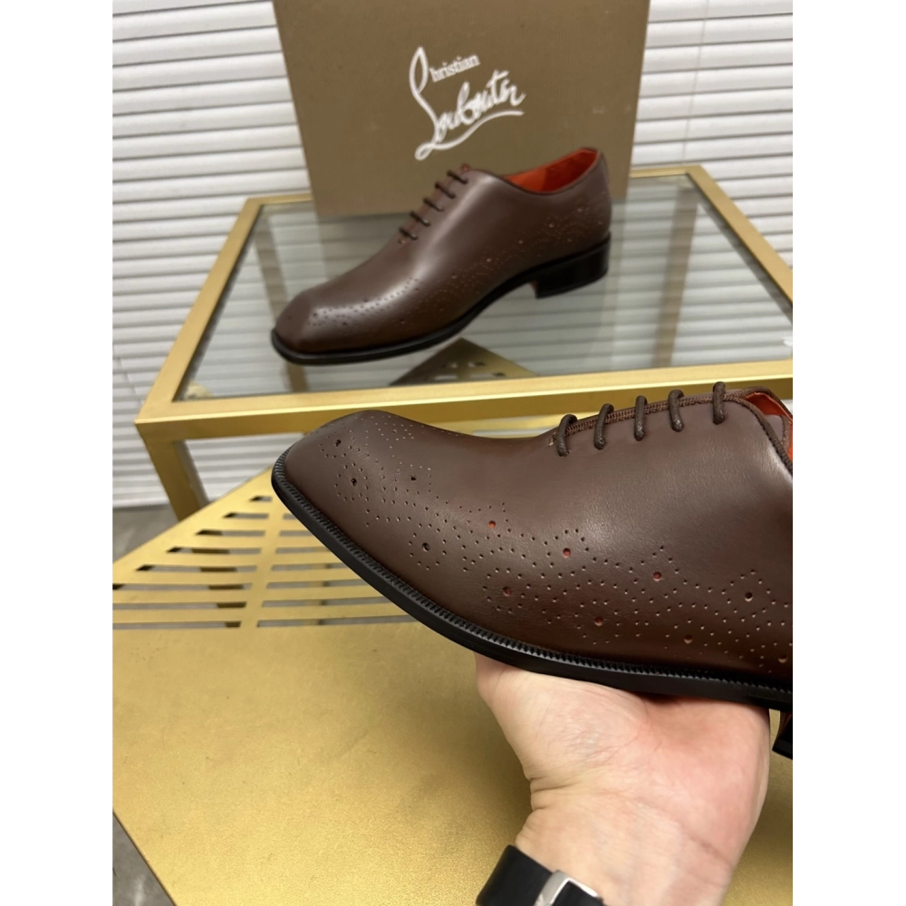Christian Louboutin leather shoes 084,Oxfords,Christian Louboutin Sneakers,Luxury Shoes