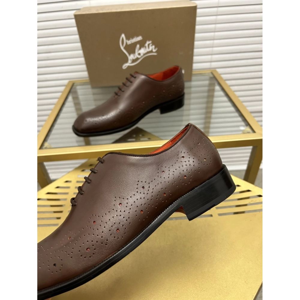 Christian Louboutin leather shoes 084,Oxfords,Christian Louboutin Sneakers,Luxury Shoes