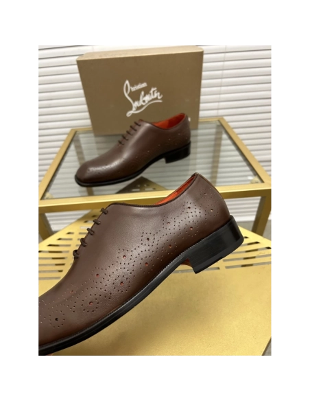 Christian Louboutin leather shoes 084,Oxfords,Christian Louboutin Sneakers,Luxury Shoes
