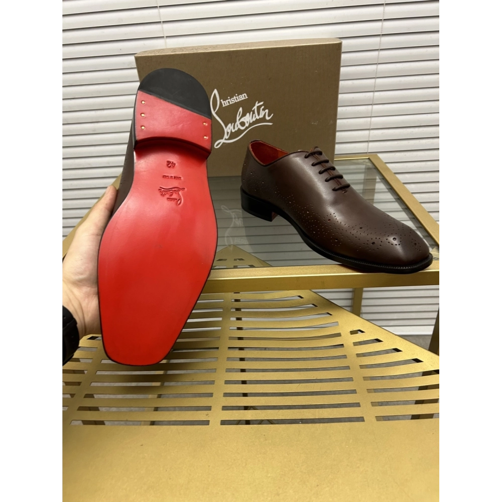 Christian Louboutin leather shoes 084,Oxfords,Christian Louboutin Sneakers,Luxury Shoes