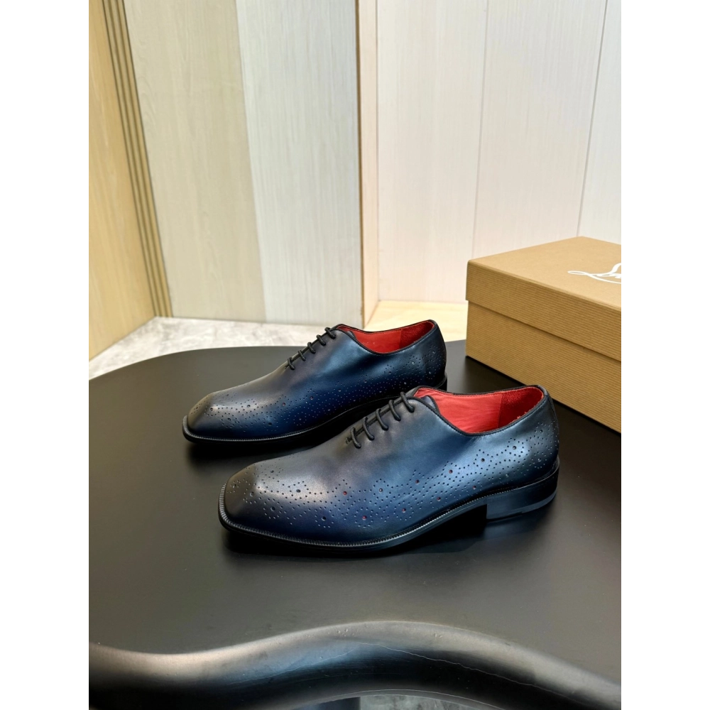 Christian Louboutin leather shoes 085,Oxfords,Christian Louboutin Sneakers,Luxury Shoes