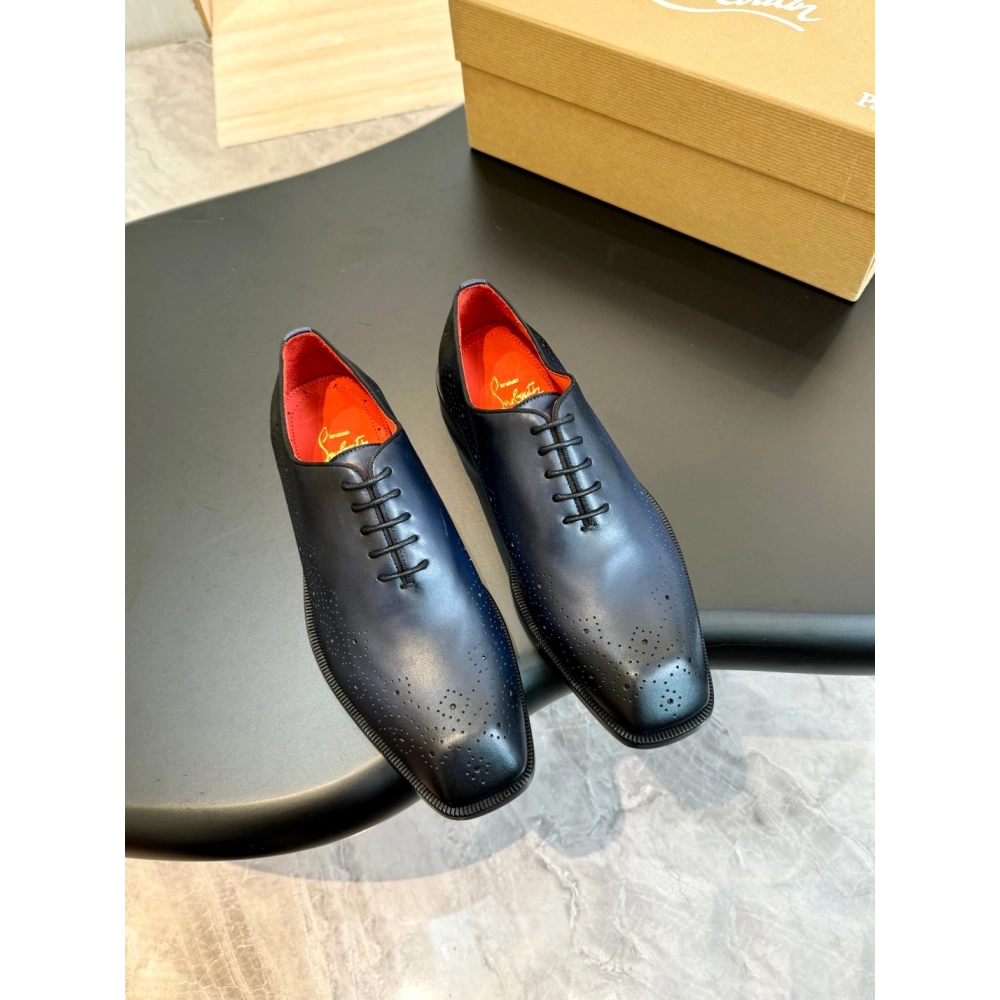 Christian Louboutin leather shoes 085,Oxfords,Christian Louboutin Sneakers,Luxury Shoes