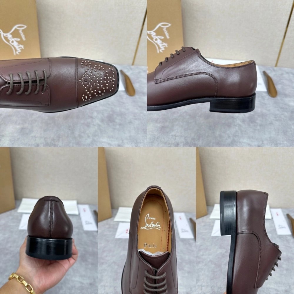 Christian Louboutin leather shoes 082,Oxfords,Christian Louboutin Sneakers,Luxury Shoes