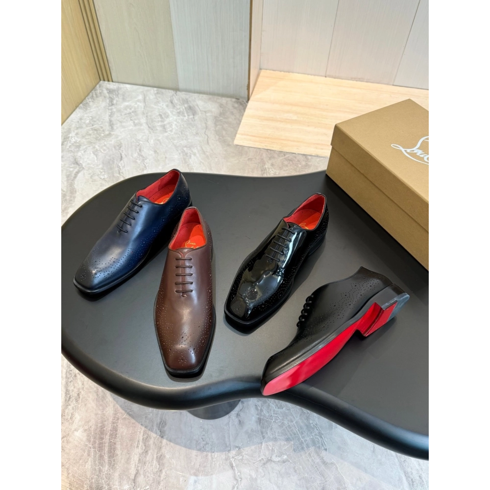 Christian Louboutin leather shoes 085,Oxfords,Christian Louboutin Sneakers,Luxury Shoes