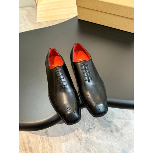Christian Louboutin leather shoes 086,Oxfords,Christian Louboutin Sneakers,Luxury Shoes