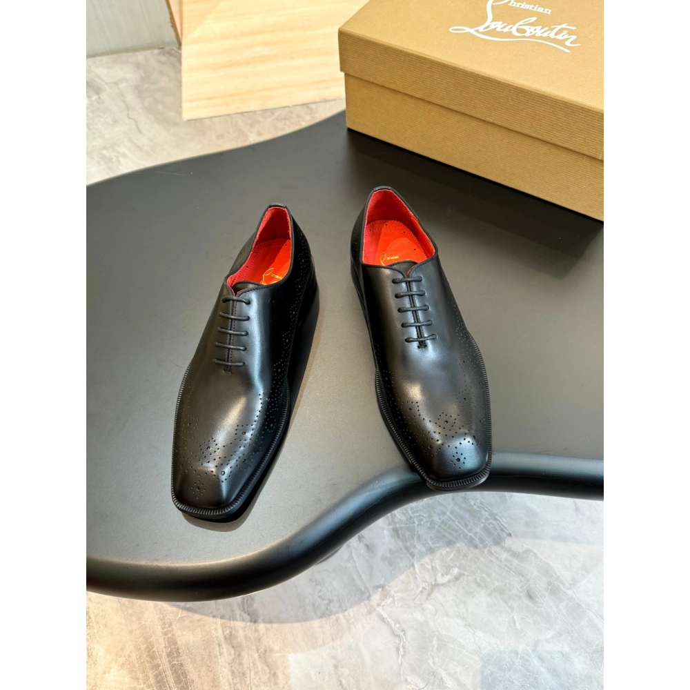 Christian Louboutin leather shoes 086,Oxfords,Christian Louboutin Sneakers,Luxury Shoes