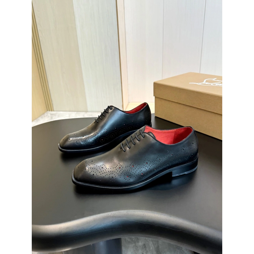 Christian Louboutin leather shoes 086,Oxfords,Christian Louboutin Sneakers,Luxury Shoes
