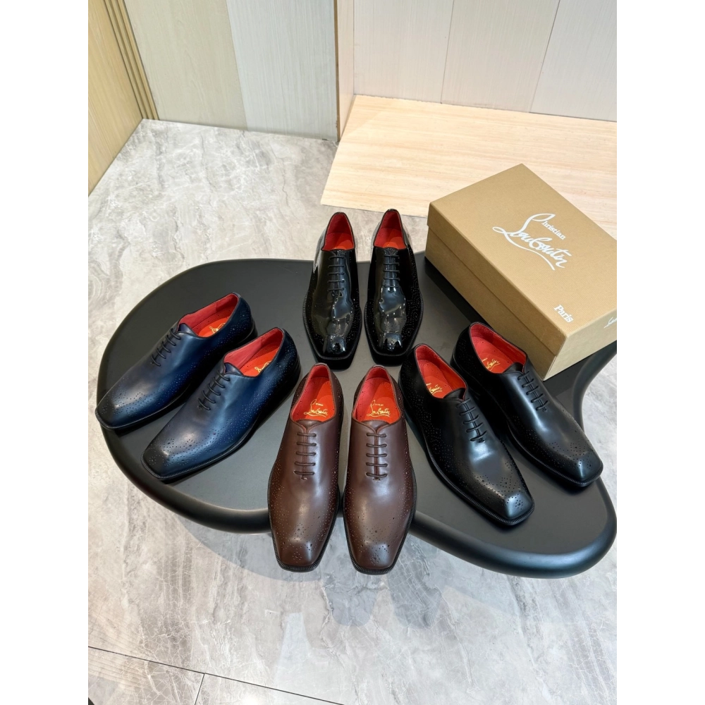 Christian Louboutin leather shoes 086,Oxfords,Christian Louboutin Sneakers,Luxury Shoes