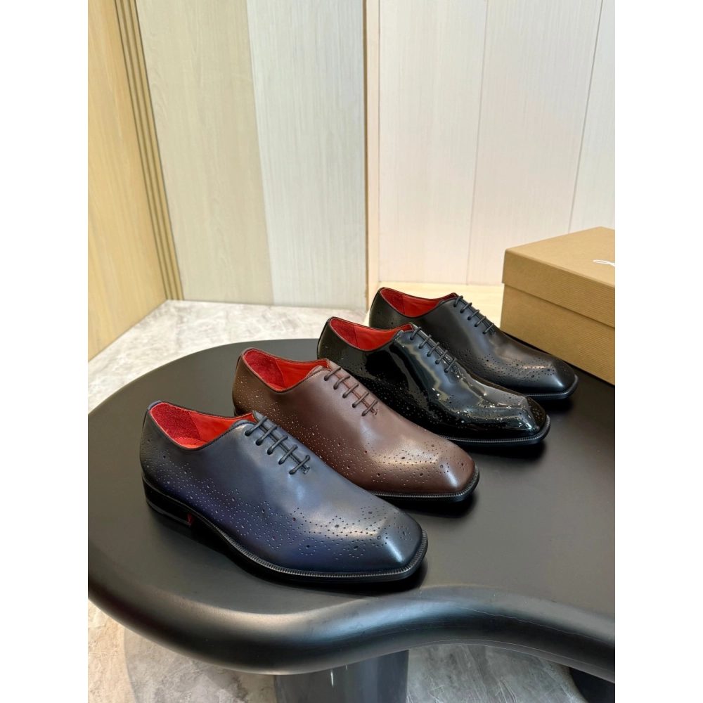 Christian Louboutin leather shoes 086,Oxfords,Christian Louboutin Sneakers,Luxury Shoes