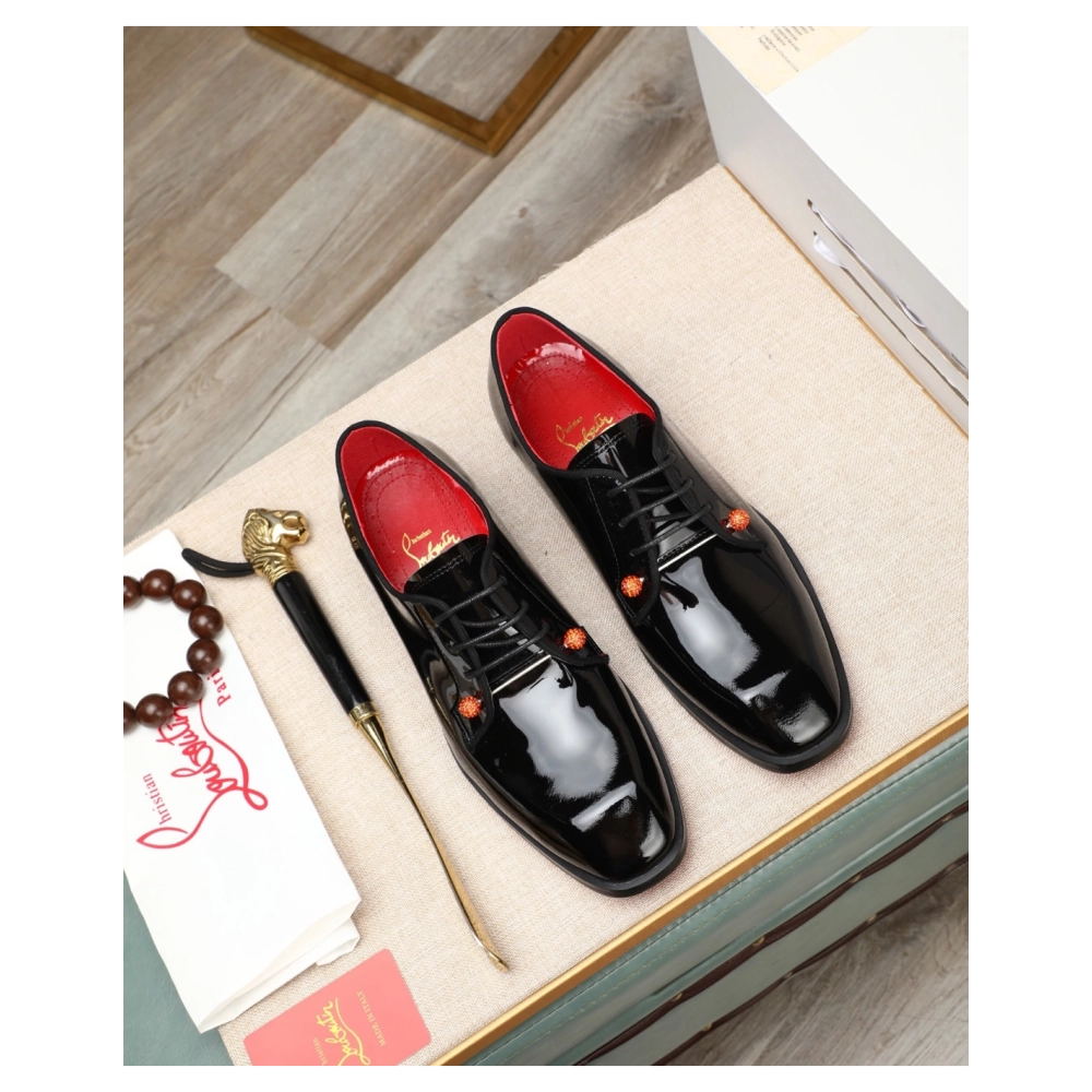 Christian Louboutin leather shoes 078,Oxfords,Christian Louboutin Sneakers,Luxury Shoes