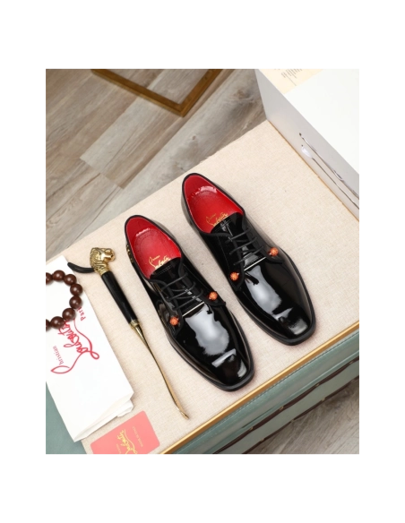 Christian Louboutin leather shoes 078,Oxfords,Christian Louboutin Sneakers,Luxury Shoes