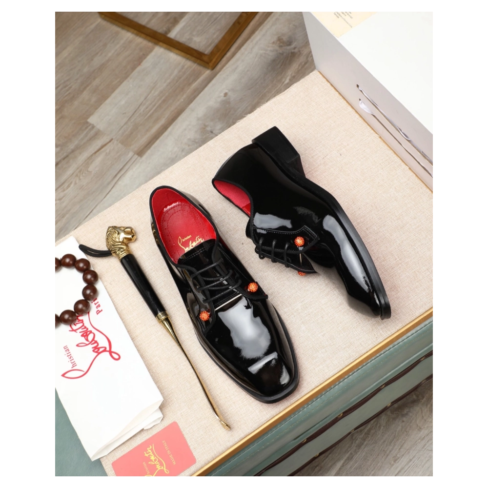 Christian Louboutin leather shoes 078,Oxfords,Christian Louboutin Sneakers,Luxury Shoes