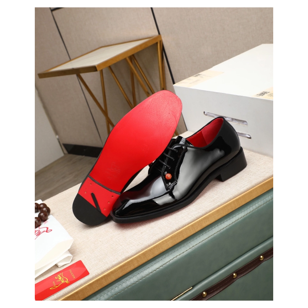 Christian Louboutin leather shoes 078,Oxfords,Christian Louboutin Sneakers,Luxury Shoes