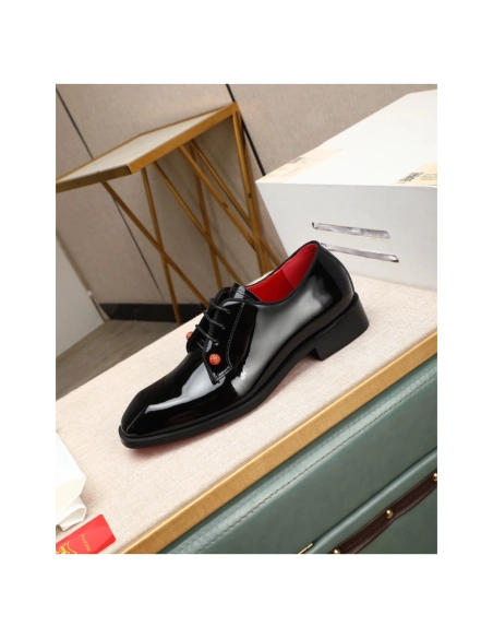 Christian Louboutin leather shoes 078,Oxfords,Christian Louboutin Sneakers,Luxury Shoes