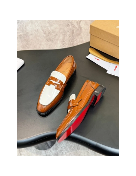 Christian Louboutin leather shoes 095,Oxfords,Christian Louboutin Sneakers,Luxury Shoes