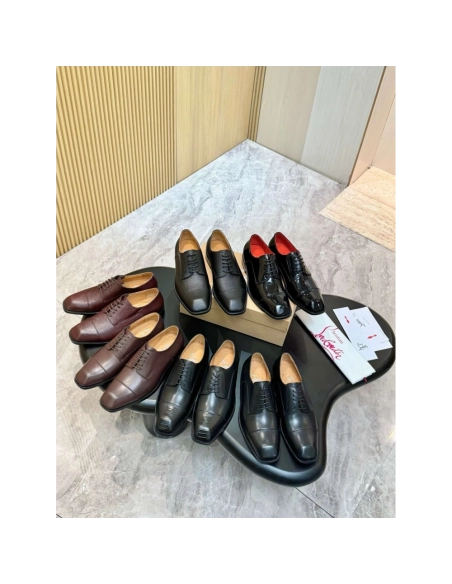 Christian Louboutin leather shoes 097,Oxfords,Christian Louboutin Sneakers,Luxury Shoes