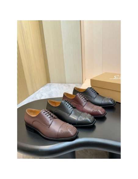 Christian Louboutin leather shoes 098,Oxfords,Christian Louboutin Sneakers,Luxury Shoes