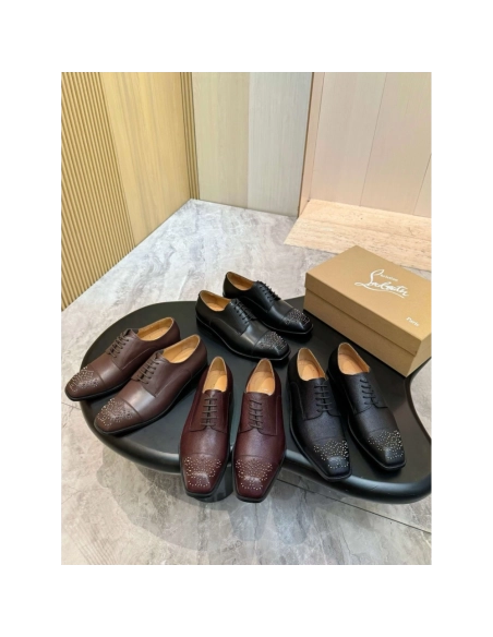 Christian Louboutin leather shoes 098,Oxfords,Christian Louboutin Sneakers,Luxury Shoes