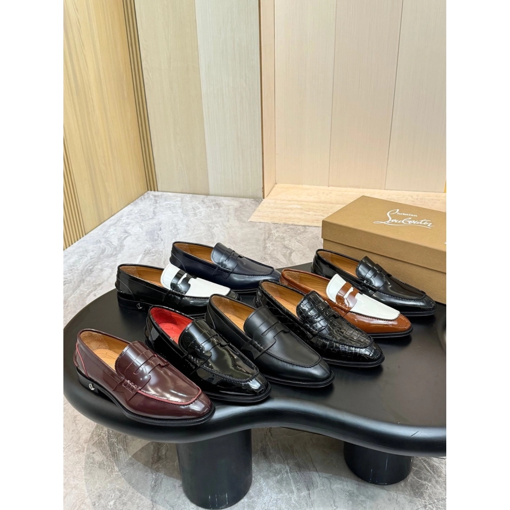 Christian Louboutin leather shoes 090,Oxfords,Christian Louboutin Sneakers,Luxury Shoes