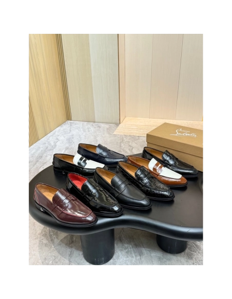 Christian Louboutin leather shoes 091,Oxfords,Christian Louboutin Sneakers,Luxury Shoes
