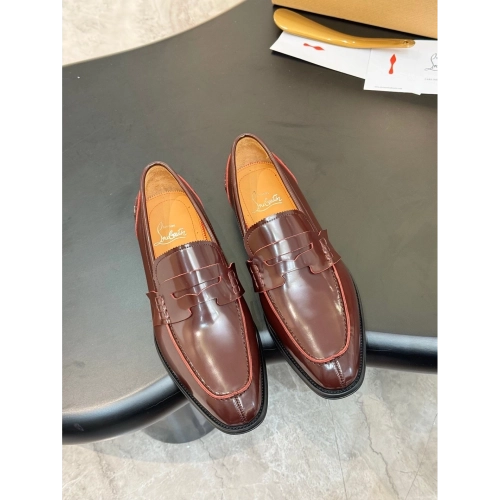 Christian Louboutin leather shoes 093,Oxfords,Christian Louboutin Sneakers,Luxury Shoes