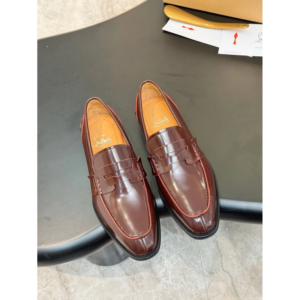 Christian Louboutin leather shoes 093,Oxfords,Christian Louboutin Sneakers,Luxury Shoes