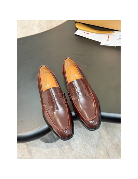Christian Louboutin leather shoes 093,Oxfords,Christian Louboutin Sneakers,Luxury Shoes