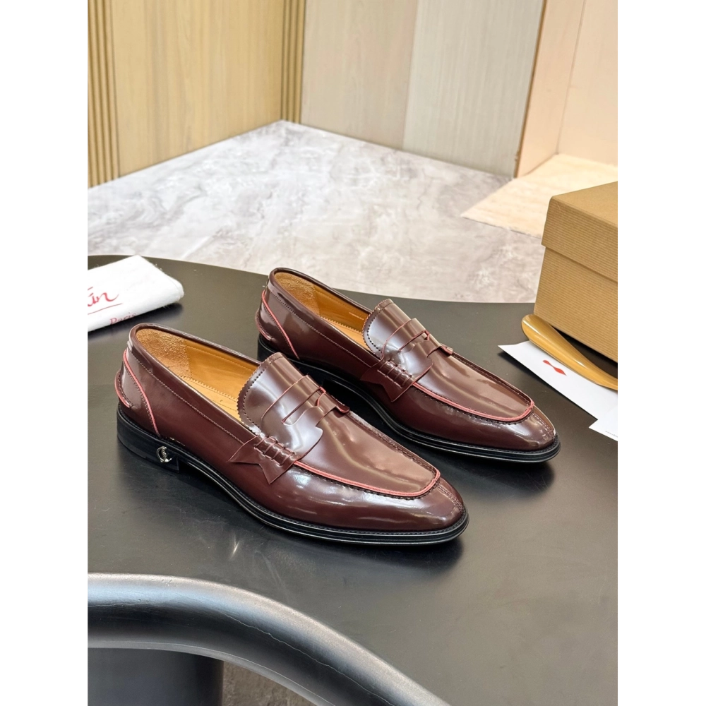 Christian Louboutin leather shoes 093,Oxfords,Christian Louboutin Sneakers,Luxury Shoes