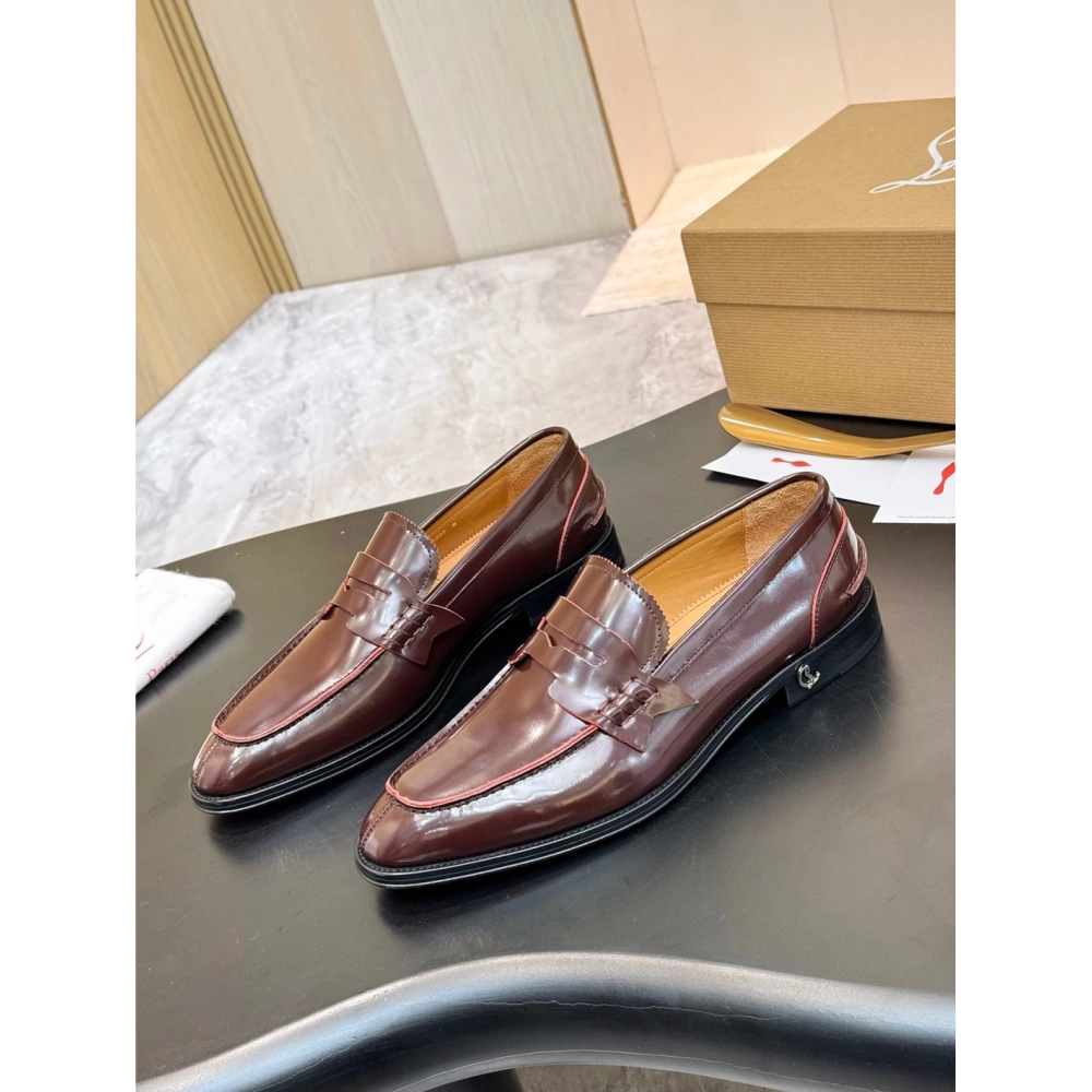 Christian Louboutin leather shoes 093,Oxfords,Christian Louboutin Sneakers,Luxury Shoes