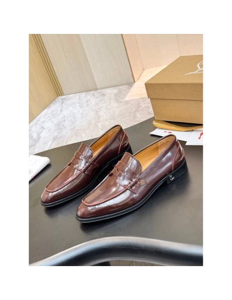 Christian Louboutin leather shoes 093,Oxfords,Christian Louboutin Sneakers,Luxury Shoes