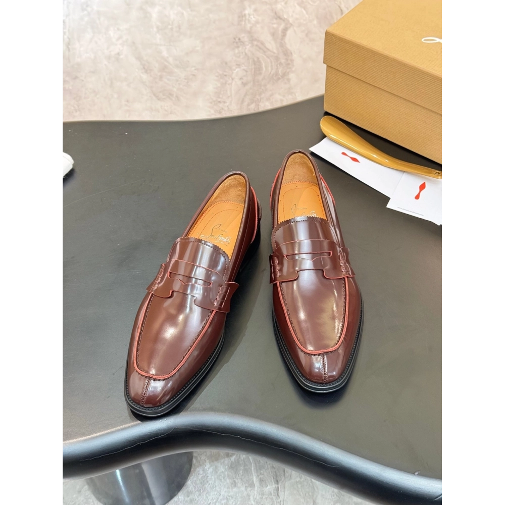 Christian Louboutin leather shoes 093,Oxfords,Christian Louboutin Sneakers,Luxury Shoes