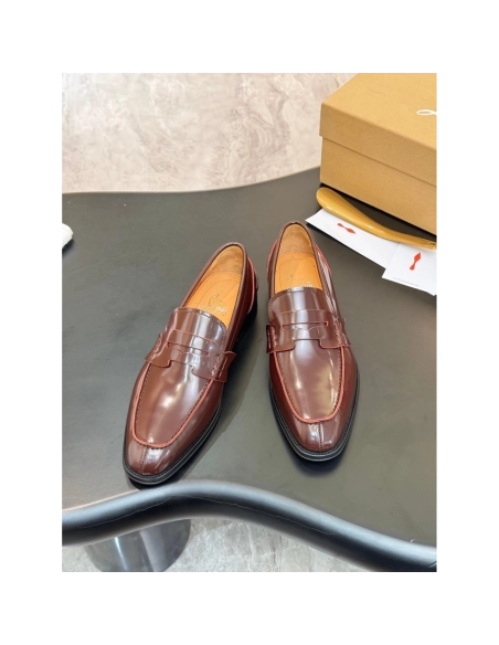Christian Louboutin leather shoes 093,Oxfords,Christian Louboutin Sneakers,Luxury Shoes