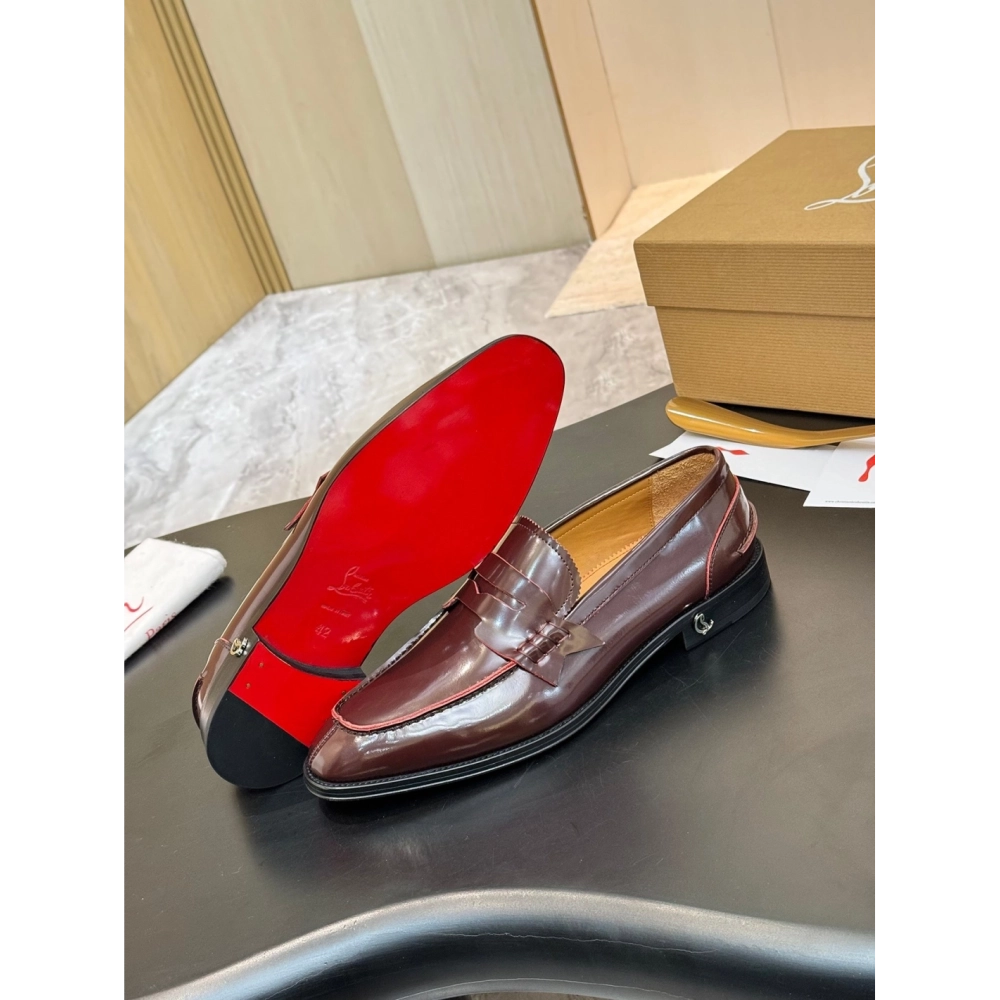 Christian Louboutin leather shoes 093,Oxfords,Christian Louboutin Sneakers,Luxury Shoes