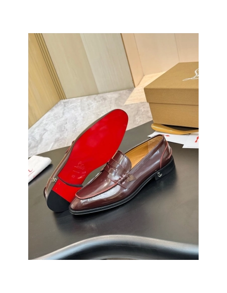 Christian Louboutin leather shoes 093,Oxfords,Christian Louboutin Sneakers,Luxury Shoes