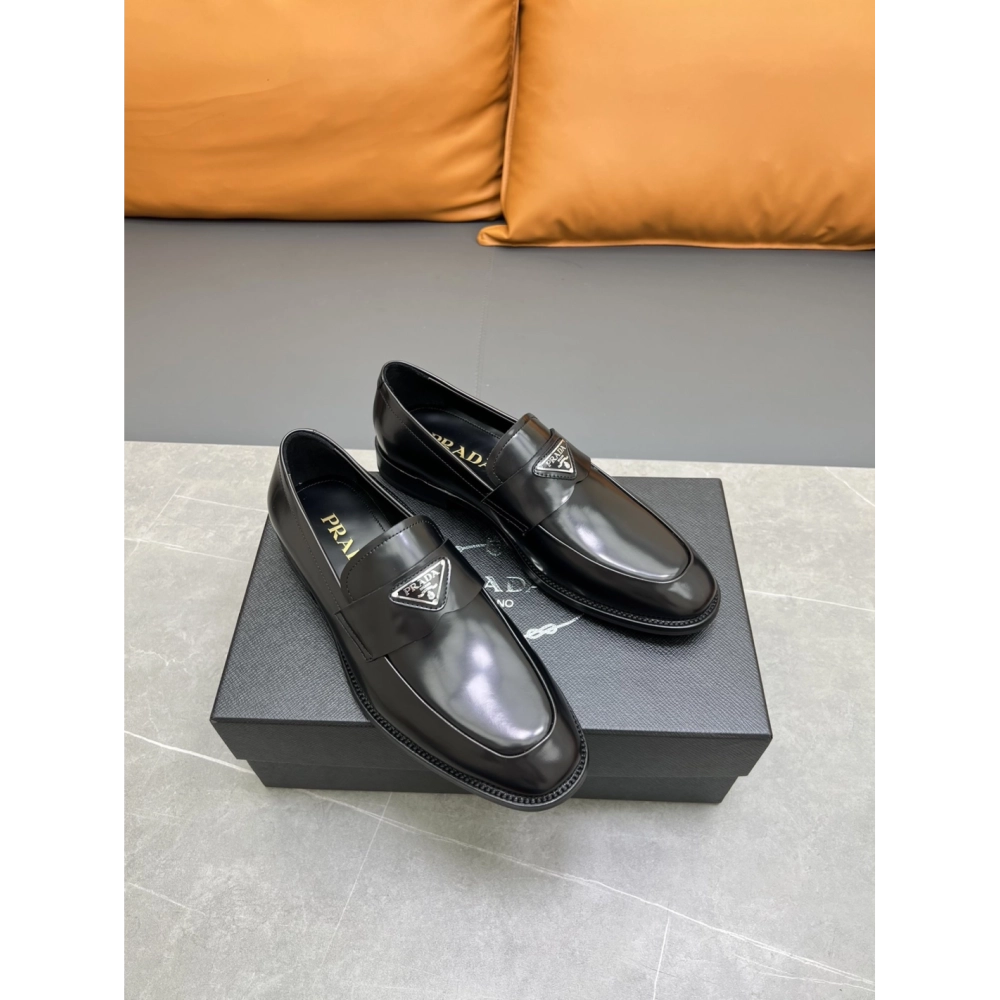 Prada leather shoes 006,PRADA SNEAKERS,Luxury Shoes