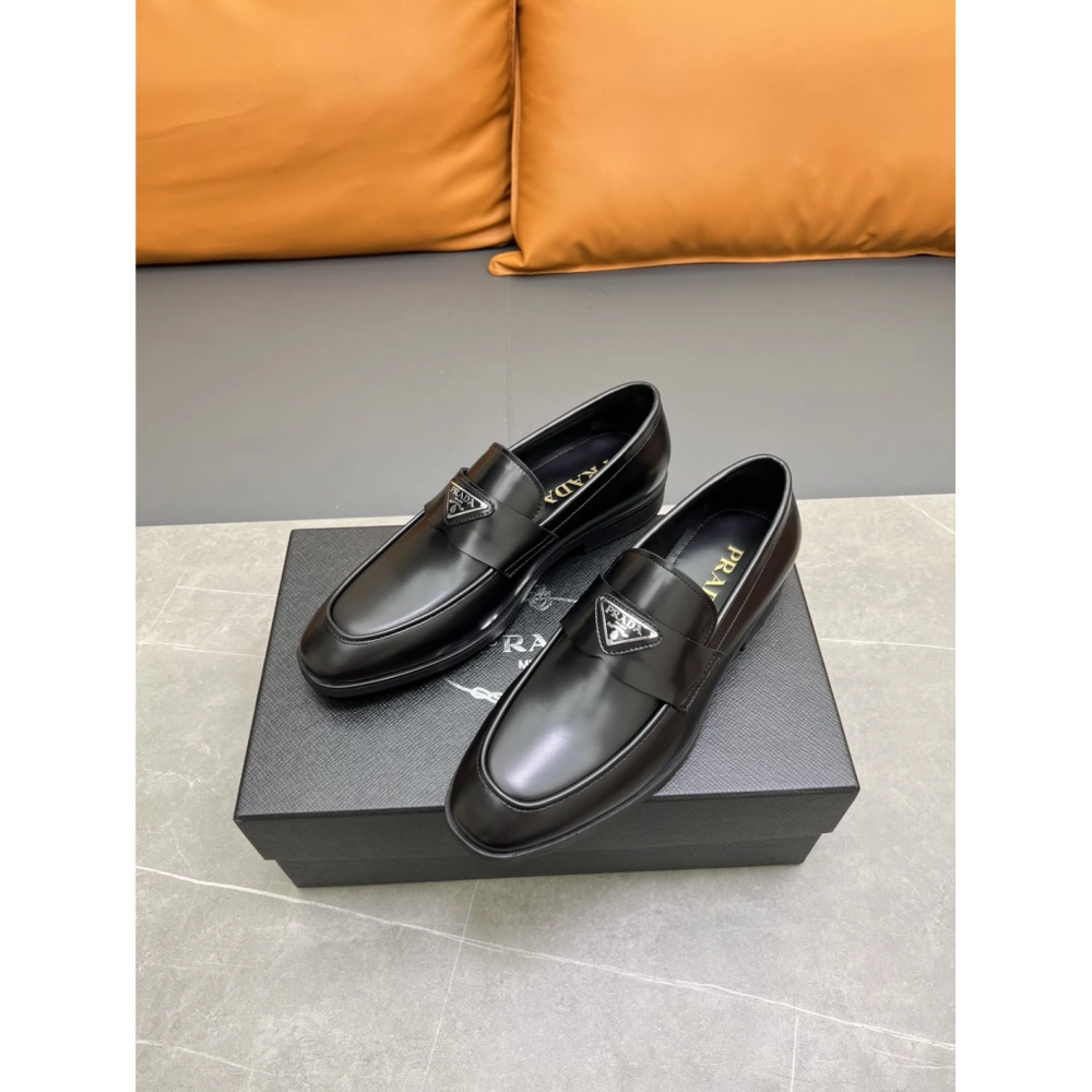 Prada leather shoes 010,PRADA SNEAKERS,Luxury Shoes