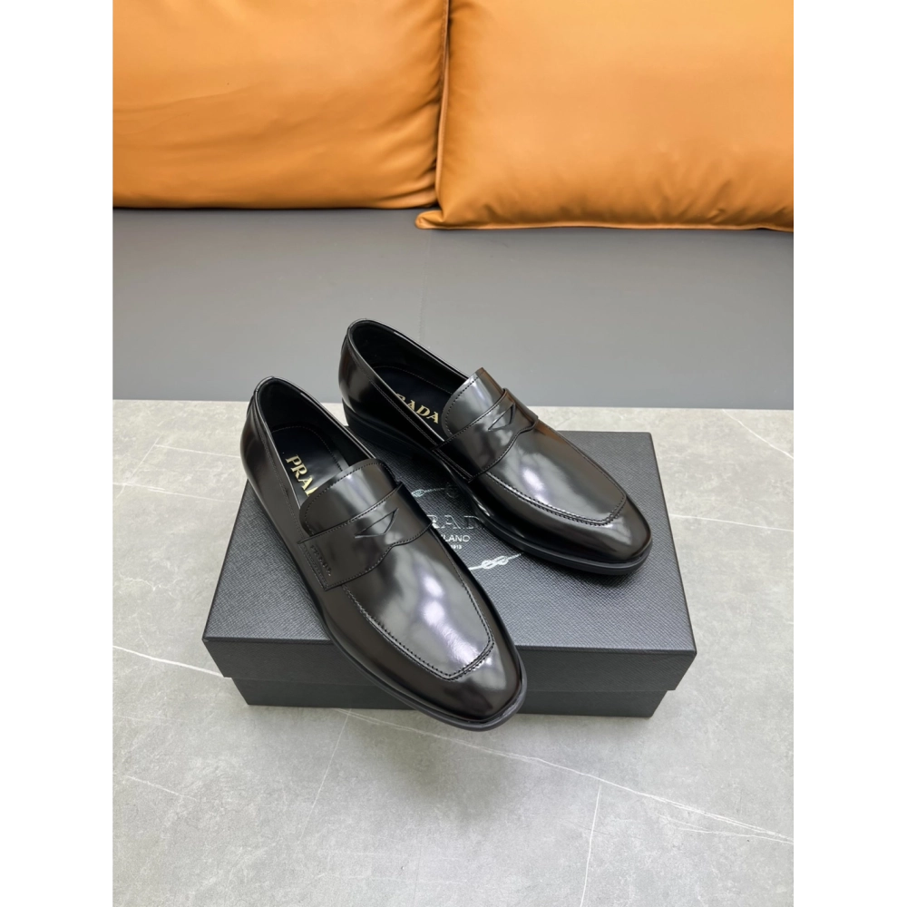 Prada leather shoes 009,PRADA SNEAKERS,Luxury Shoes