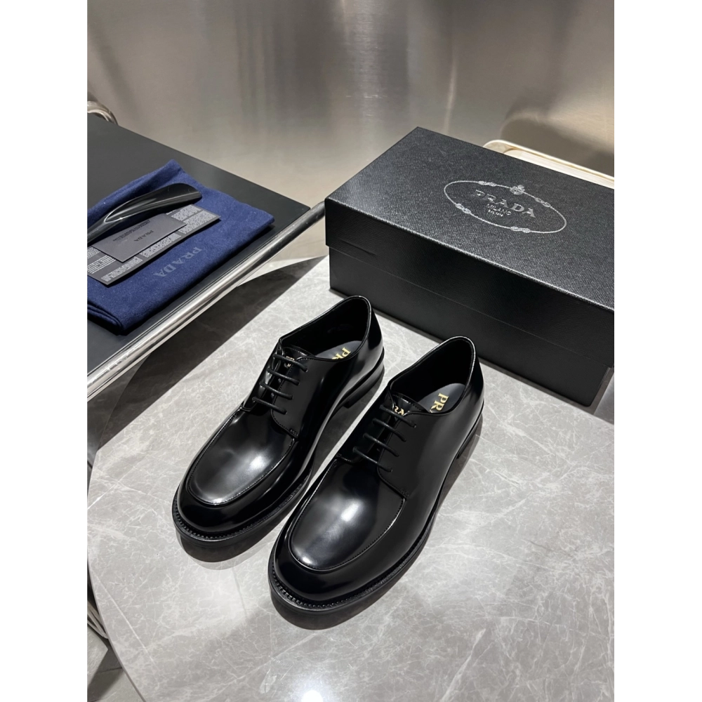 Prada leather shoes 011,PRADA SNEAKERS,Luxury Shoes