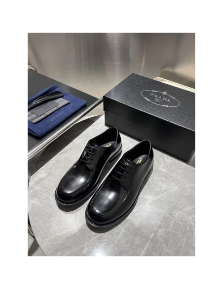 Prada leather shoes 011,PRADA SNEAKERS,Luxury Shoes