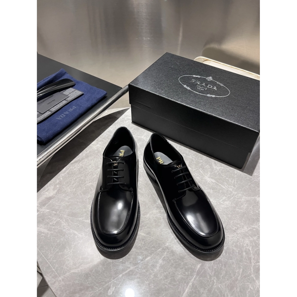 Prada leather shoes 011,PRADA SNEAKERS,Luxury Shoes