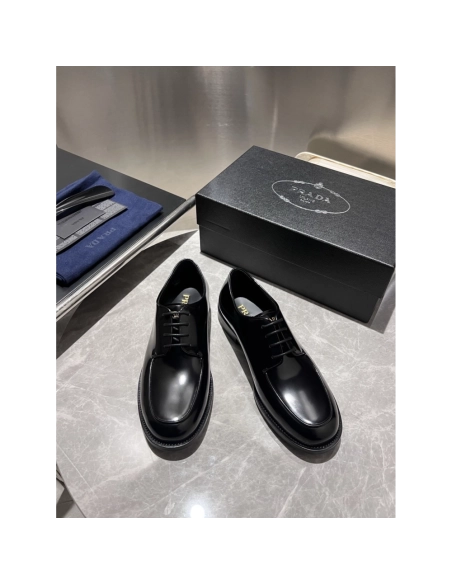 Prada leather shoes 011,PRADA SNEAKERS,Luxury Shoes